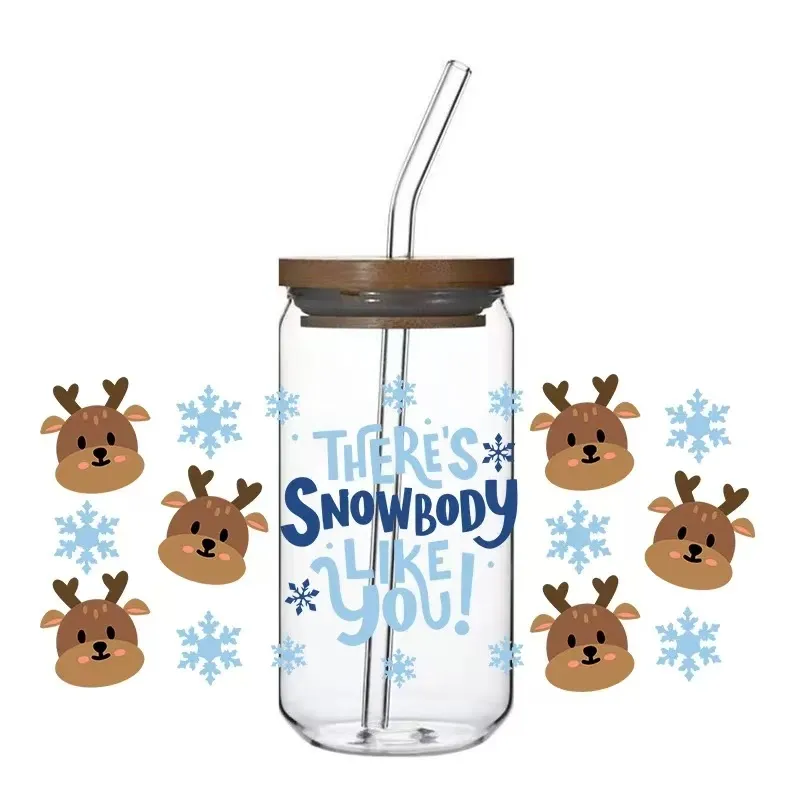 Jakie są uwagi aplikacyjne dotyczące naklejek transferowych na szklane kubki o pojemności 16 uncji?