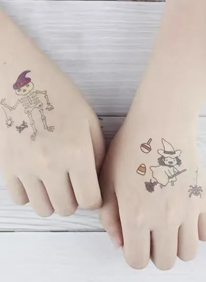 Halloween Night Glow Tattoo Tattoo Tattoo