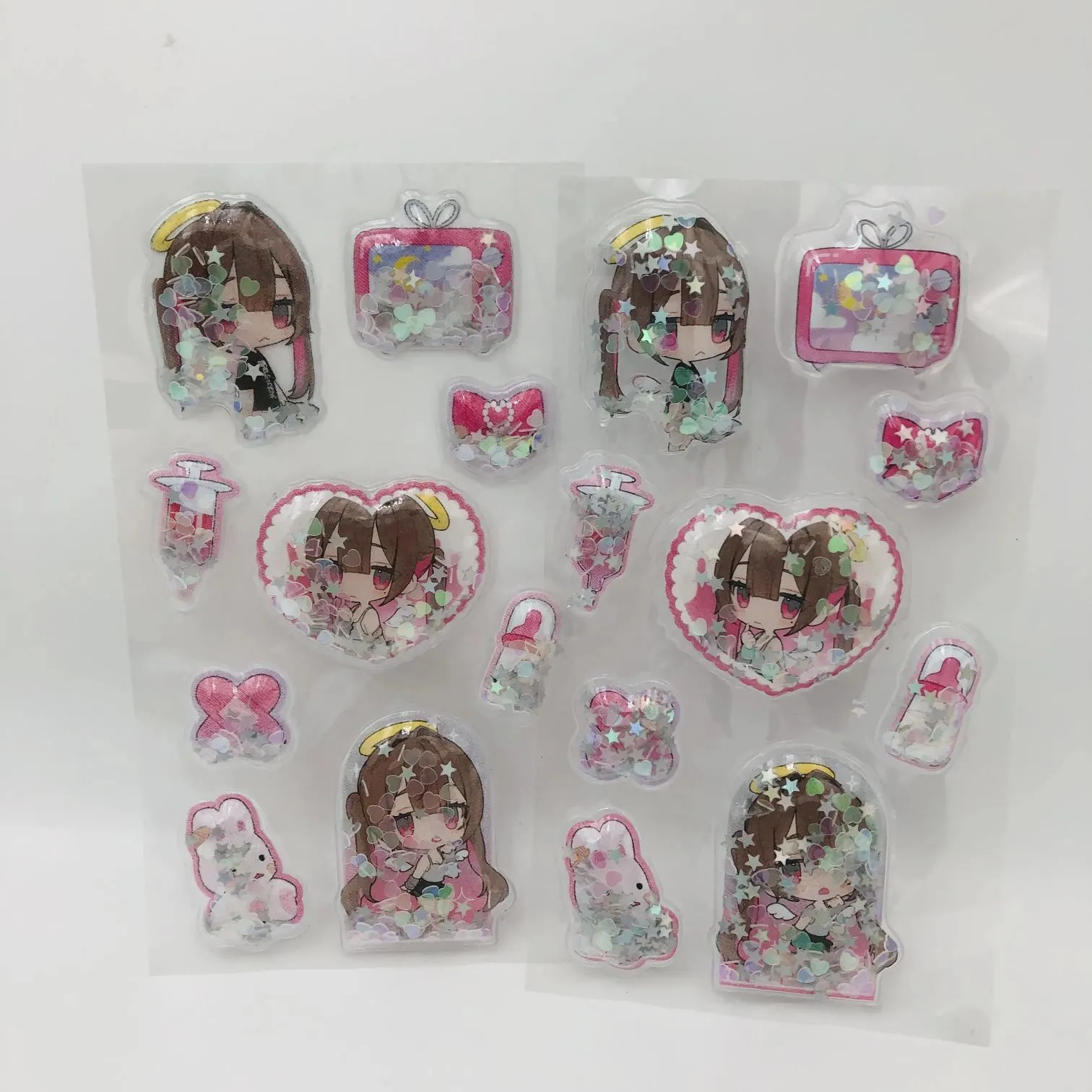 Naklejki na shakery z cekinami