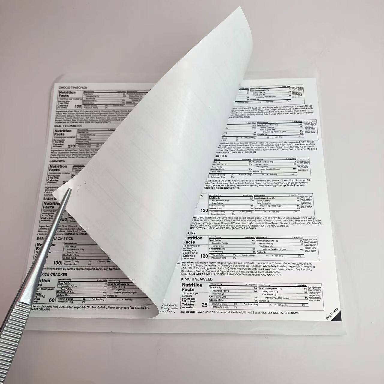 Uzupełnia etykiety 2-warstwowe