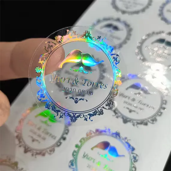 Przezroczysta holograficzna etykieta